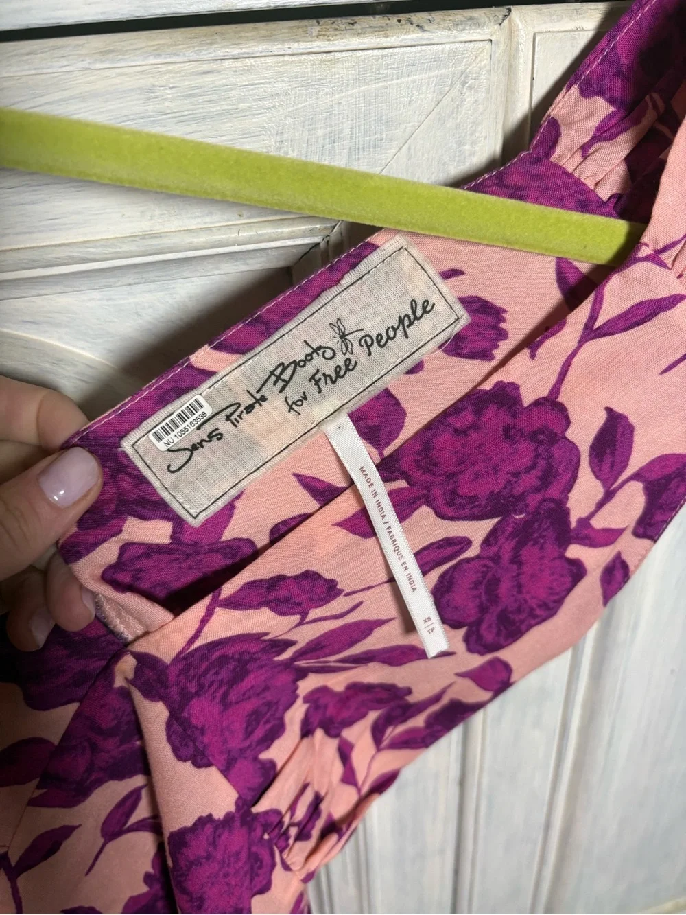 Free People Jen's‎ Pirate Booty Wavecrest Slip Dress Pink Floral Dainty Romantic
